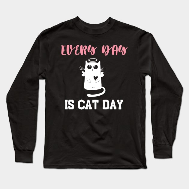 Every Day Is Cat Day Long Sleeve T-Shirt by Success shopping